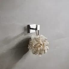 Suporte Gancho Cabide Aço Inox100% Cromado Quadrado Banheiro Porta Toalhas