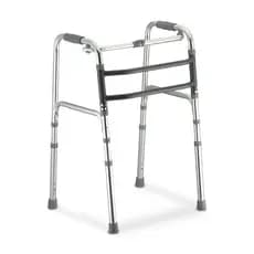 Andador De Alumínio Fixo Móvel e Articulado 3 em 1 Suporta 150kg D10 Dellamed