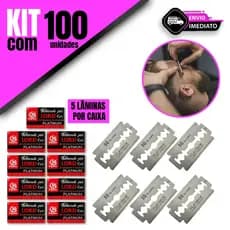 Conjunto 100 Unidades Lâminas de Barbear SQ Qualidade Lord Platinum – 5 Lâminas por Caixa, Corte Preciso e Duradouro