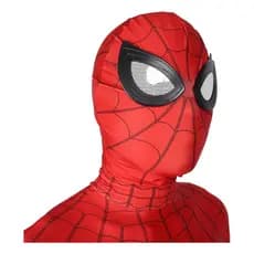 Mascara Homem Aranha Infantil Pano Olhos Flexível Premium
