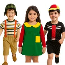 Fantasia Infantil Turma do Chaves – Kiko Chiquinha Chaves – Traje Temático