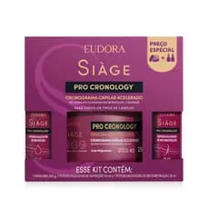 Kit Cronograma Capilar Acelerado Siàge Pro Cronology (3 Itens) EUDORA VALIDADE 01/2027