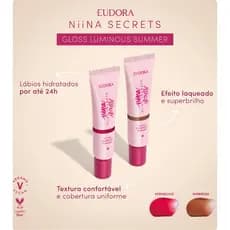 Gloss Vermelho Niina Secrets Luminous Summer 12G EUDORA