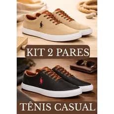 Kit Tenis Masculino Polo Ocean Sapatênis