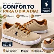 Tênis  Infantil Masculino, Casual Confortável Leve Versátil  Dia a Dia Envio Rápido.