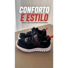 Tênis Batatinha Infantil Masculino, Confortavél Leve Casual e facil de calçar