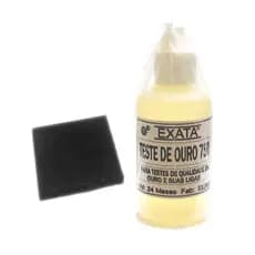 Kit Teste Ouro Prata Original Exata - Pedra De Toque + Reagente 18k Com 30 Ml Temos Outros