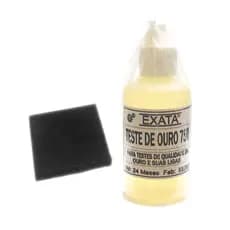 Teste Ouro Exata Prata - Pedra De Toque + Reagente 18k Com 30 Ml Temos Outros