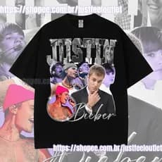 Camiseta T-shirt Unissex Algodão Camisa Justin Bieber belieber 90's Vintage 30.1 2025