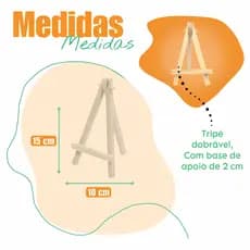 Mini Cavalete para Lembrancinhas, Noivados e Casamentos. VIVE ARTES