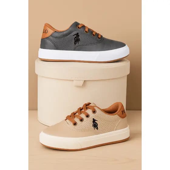 Kit 2 Tênis Infantil Sapatenis Casual Da Polo Open Barato Lançamento Confortável Leve Macio