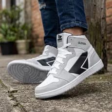 Tênis Masculino  Street Casual Cano Médio Dia a Dia Conforto Botinha Macio  Leve Esporte Passeio