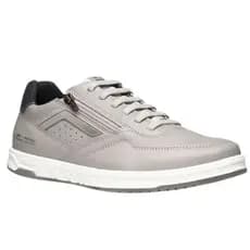 Sapatenis Masculino Pegada com Ziper Lateral Calce Facil Napa Silver Ref:.17200504