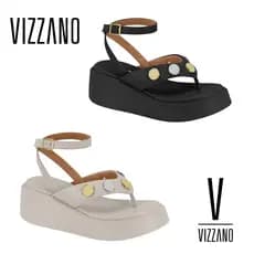 Sandalia Feminina Vizzano Plataforma com Detalhes de tachas Ref:.6525.108