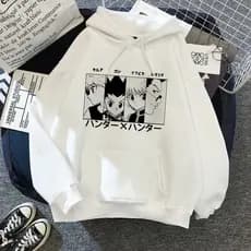 Moletom Canguru Blusao De Frio Anime Hunter X Hunter Personagens Killua Gon Qualidade Premium Novo