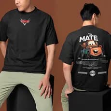 Camiseta Carros Tow Mate Melhor Amigo Relâmpago Mcqueen Desenho Camisa Personagens Carros Algodão