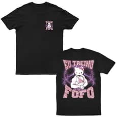 Camiseta Eu Treino Fofo Camisa Hello Kitty Musculosa Maromba Blusa Academia Look De Treino Algodão