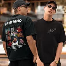 Camiseta Cristiano Ronaldo Cr7 Robozão Camisa Básica 30.1 Personalizada Unissex Algodão