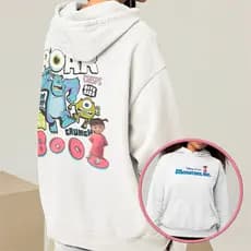 Moletom Feminino Monstros S.A Personagens Boo Mike James Blusa De Frio Com Capuz Casaco Algodão