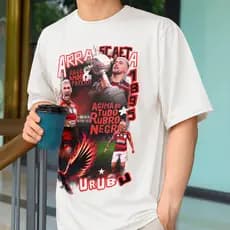 Camisa Masculina Bootleg Arrascaeta Camiseta Futebol Jogador Blusa Algodão Premium Fio 30.1