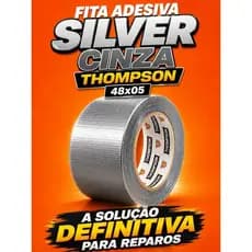 Fita Silver Tape Reforçada 48mm x 5m Thompson Alta Qualidade