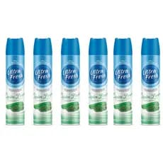 6 Odorizador Ambientes Ultra Fresh 400ml Capim Limão Bom Ar