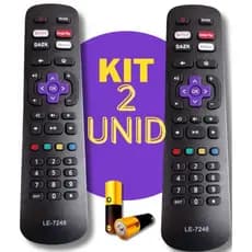 Controle Remoto Tv Smart Aoc Roku  Botão Netflix Deezer Googleplay DAZN