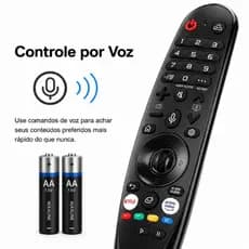 Controle Remoto Magic Tv LG Com Função Mouse e Comando de Voz Netflix Prime Video