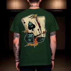 Camiseta Masculina Truco Camisa Baralho Manfinity  Street Wear 100% Algodão Plus Size