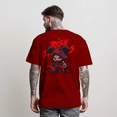 Camiseta Masculina T-Shirt Risk Times Manfinity Camisa Street Wear Masculina 100% Algodão Plus Size