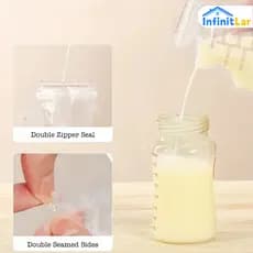 30 Sacos para Congelar Leite Materno Capacidade 250 mL (Kit Completo)