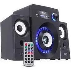 Caixa Som Cartão/Pen Drive/Controle 16W Subwoofer Kp-6022Bh