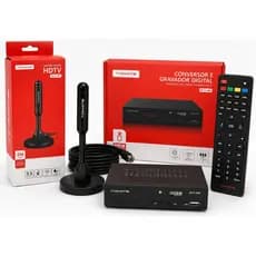 Conversor Digital Hd E Gravador Tv Digital Com Visor+anterna
