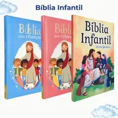 Bíblia Infantil Colorida Letras Grandes Histórias Bíblicas Capa Dura TodoLivro