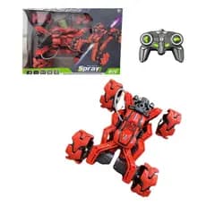 Carrinho De Controle Remoto Recarregável Solta Fumaça Gira 360 Brinquedo Brinquedo Para Meninos