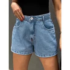 Anaoffice 8354 Shorts jeans Moda Verão Moda Feminina lisa feminino  short jeans