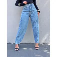 Anaoffice 8388 Calça Jeans Feminina  Mom Calca Com Bolsos Reais sem rascada 8388
