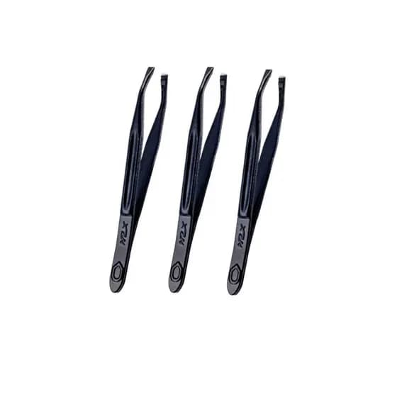 Pinças de sobrancelha NZX Original - 3 unidades pretas
