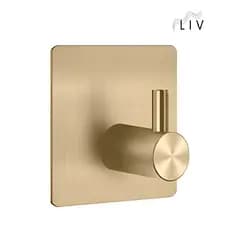 Gancho Cabideiro de Toalha para Banheiro Aço Inox Suporte Com Adesivo 4 Modelos de Cores - Liv-on