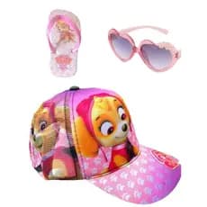 Chinelo e boné patrulha canina feminina mais oculos coração infantil , qualidade e preço justo , lançamento , novidade