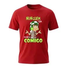 Camisa masculina unissex adulto para homens e mulheres fã do chaves , tecido 100% algodao 30 .1 macio e nao encolhe.