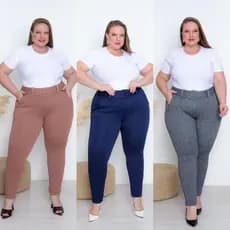 CALÇA  SKINNY JACKAR LINHO PLUS SIZE TODA ELEGANTE G1 G2 G3