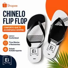 Chinelo de Dedo Unissex Flip Flop Antiderrapante Alta Qualidade Promoção