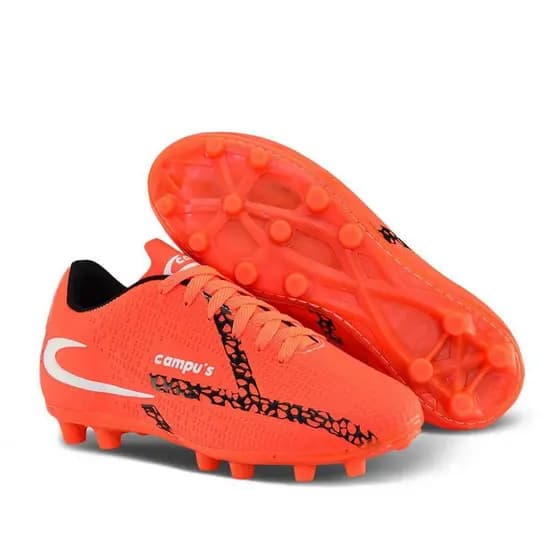 Chuteira Futebol Profissional Masculina de Couro Trava Campus