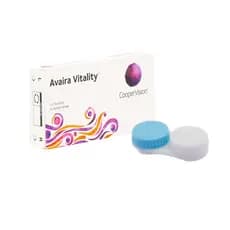 Lente De Contato Avaira Vitality Incolor Mensal Com Grau + Estojo
