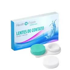 Lente de Contato Health Vision Millenium Incolor Mensal Com Grau