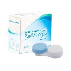 Lentes de Contato PureVision 2 Incolor Mensal Com Grau + Estojo - Bausch + Lomb