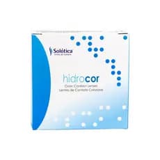 Lentes de Contato Coloridas Conjunto Hidrocor Anual Sem Grau Sem Bordas Promocional - Solótica