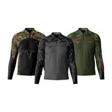 Camisa Camiseta Agro Longhorn Lugatex Sports Camuflada Proteção Solar UV50+