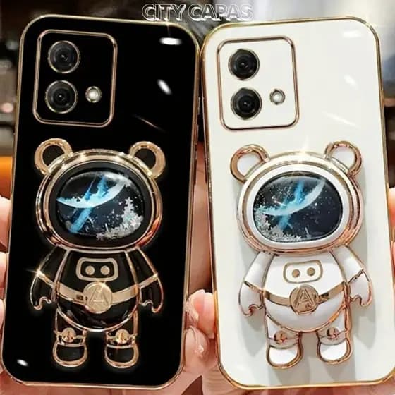 City Capas – Capinha MOTO G06 G56 G86 G85 G75 G55 G45 G05 G84 G34 G14 G04 Suporte Astronauta Brilho